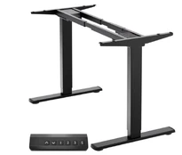 DESK FRAME MOTORISED/BLACK CDF222E-B ONKRON kaina