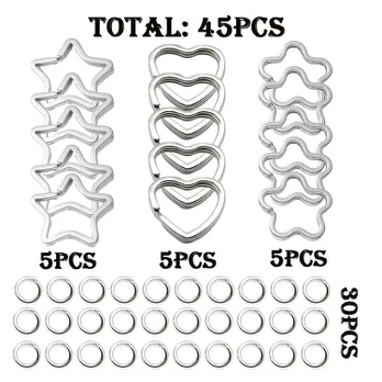 Raktų žiedai rinkinys, 45PCS key ring set
