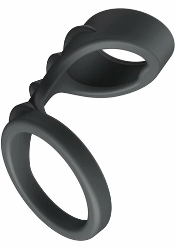 Boost Ring & Sleeve Silicone Intimate System, Textured, Waterproof, Black