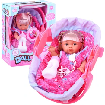 Lėlė - kūdikis su priedais Dolly, 34 cm