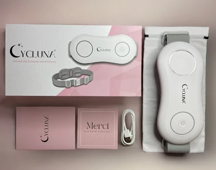 Menstruacinis diržas Cycluna su šilumos terapijos technologija