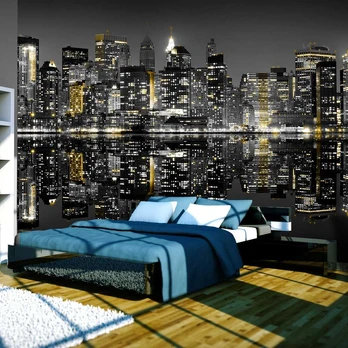 Artgeist Fototapetas - Gold and sidabrinis - NYC