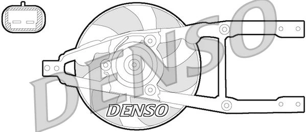 Ventiliatorius, radiatoriaus DENSO DER09055