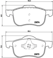 Stabdžių trinkelių rinkinys, diskinis stabdys BREMBO P86016 kaina