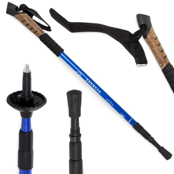 Nordic Walking Šiaurietiško ėjimo lazda, trekingo lazda, mėlyna