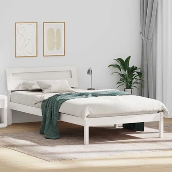 Lovos rėmas Balta 90 x 200 cm Kietos pušies mediena