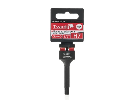 Šešiakampis smūginis lizdas Tvardy T00217-07, H7, 1/2"