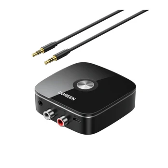 Bluetooth adapteris imtuvas Ugreen CM123 2xRCA / AUX Bluetooth 5.0 juodas (30445)