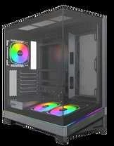 Montech Sky 3 PC-Gehäuse, Midi-Tower, ATX, ARGB, Tempered Glass - juodas
