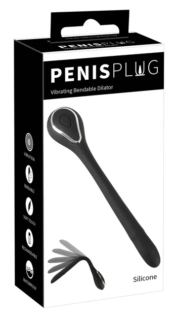 Penisplug Vibrating bendible D šlaplės stimuliatorius