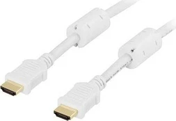 Kabelis Deltaco HDMI - HDMI 2m balta (HDMI-1020A)