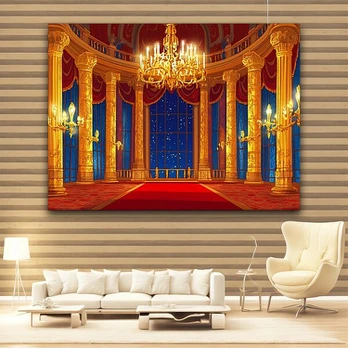Pilies Fonas Princesės Šventei, 210*150cm/82.6*59inch