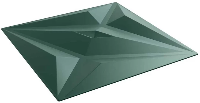 Sienų plokštės 24 pcs Star Žalias 50 x 50 cm XPS Putplastis