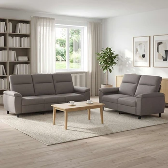 Sofa Sofos komplektas 2 vnt. Taupe Audinys