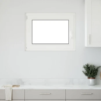 Požeminio lango RISOR Antracitas 80 x 50 cm PVC ir stiklas