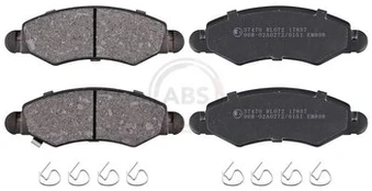 Stabdžių trinkelių rinkinys, diskinis stabdys A.B.S. 37470