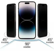 iLike IPHONE 15 PRO GRŪDINTAS PRIVATUMO STIKLAS Apple Black