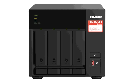 NAS QNAP TS-473A-8G, 4 diskų skyriai