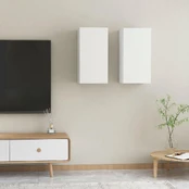 Televizoriaus spintelės, 2vnt.,, baltos, 30,5x30x60cm, mdp kaina