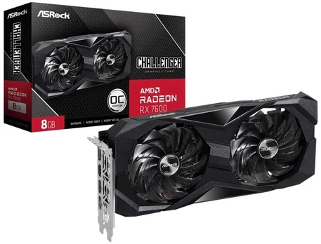 Vaizdo plokštė ASRock RX 7600 CHALLENGER 8G OC GDDR6 128bit