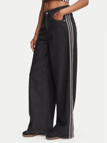 adidas Džinsai KQ6469 Juoda Oversize
