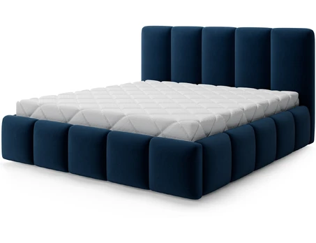 Bed Edvige 140x200, Modern, Dark Blue