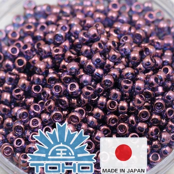 TOHO® Biseris Gold-Lustered Amethyst 11/0 (2,2 mm) 10 g.