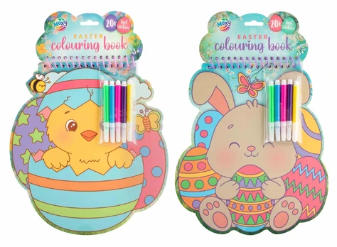 MOXY Easter colouring book assort., 810047