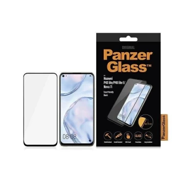 Ekrano Apsauginis Stiklas (tinka su dėklu) PanzerGlass E2E Regular Huawei P40 Lite / Nova 7i / P40 lite E Juodas
