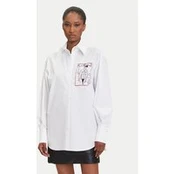 KARL LAGERFELD Marškiniai A3W11040 Balta Relaxed Fit