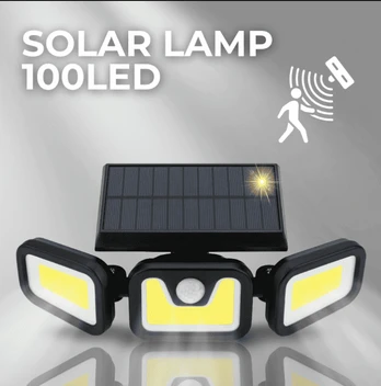 Saule įkraunamas 100 led šviestuvas