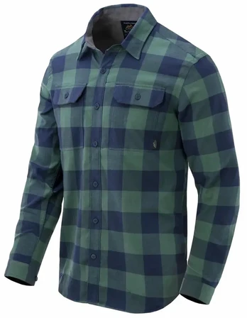 Marškiniai Helikon-Tex GreyMan, Moss Žalias Checkered