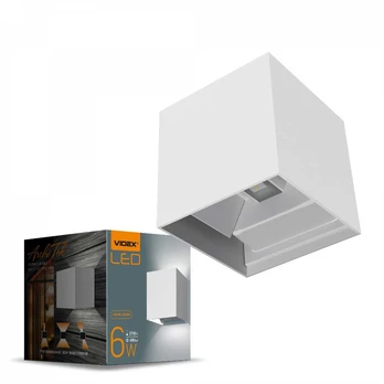 Fasado šviestuvas Videx LED 6W, IP54, baltas