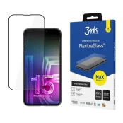 Apple iPhone 15 Plus - 3mk Lankstus stiklas Flexibleglass Max™ kaina