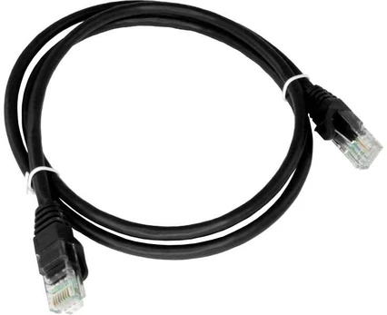 A-LAN KKU6ACZA1.0 networking cable Juodas 1 m Cat6a U/UTP (UTP)
