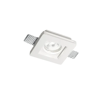 Ideal Lux Recessed lamp 1 light SAMBA SQUARE, GU10, baltas