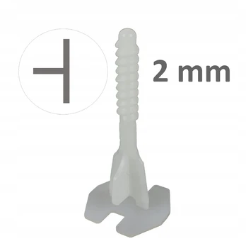 Twist Level! Plytelių lyginimo sistemos bazės T formos, 2 mm