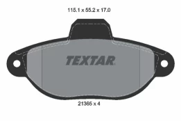 Stabdžių trinkelių rinkinys, diskinis stabdys TEXTAR 2136502 kaina