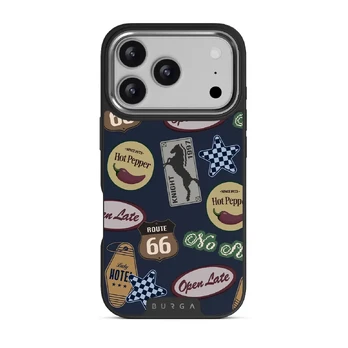 Open Late - iPhone 17 Pro Case, Elite Dark (MagSafe) / Silver