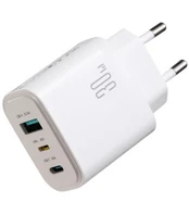 Baltas 30W 1xUSB-A + 1xUSB-C + 1xLightning pakrovėjas "Joyroom JR-TG6"