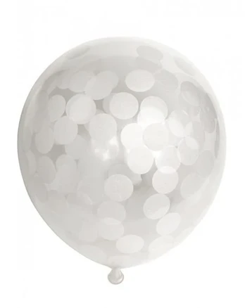 Globos Europe Bv Balonai, balti konfeti