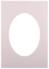 Passepartout 30x40, light grey oval | 20758 kaina