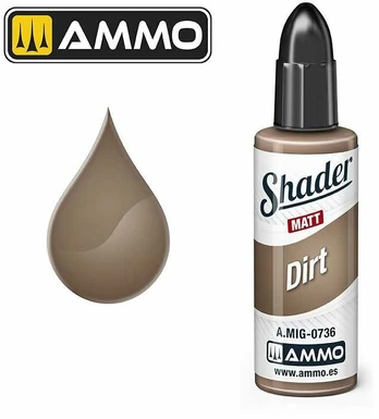 AMMO by MIG Jimenez AMMO MIG - Matinis SHADER dažai Dirt, 10 ml, 0736