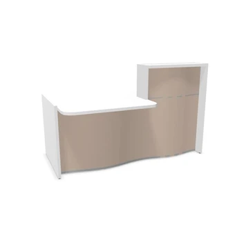 Recepcijos stalas Wave R, plotis 178 cm, konfigūruojamas