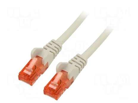 Patch cord | U/UTP | Cat 6 | RJ45 plug,both sides | stranded | Cu | 1m