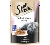 Ėdalas katėms „SHEBA“, su lašiša, maišeliuose, 85 g kaina