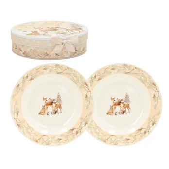 Plates MIA DEER 2pcs D20cm, in a gift box