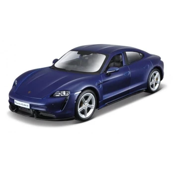 Metal model Porsche Taycan Turbo S Blue 1/24