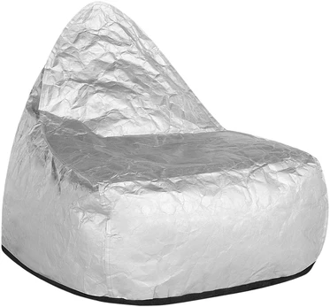 Beliani Sėdmaišis 200 L DROP 63 cm 75 cm sidabrinis