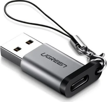 Adapteris USB A kištukas į USB-C kištukas UGREEN 3.0 (pilkas)